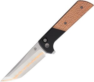 North Mountain Blade Chop 2 Button Lock Folding Knife Copper