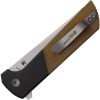 North Mountain Blade Chop 2 Button Lock Folding Knife PEI Amber