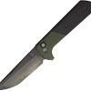 North Mountain Blade Chop 2 Buttonlock Folding Knife Green CF