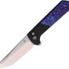 North Mountain Blade Chop 2 Button Lock Timascus