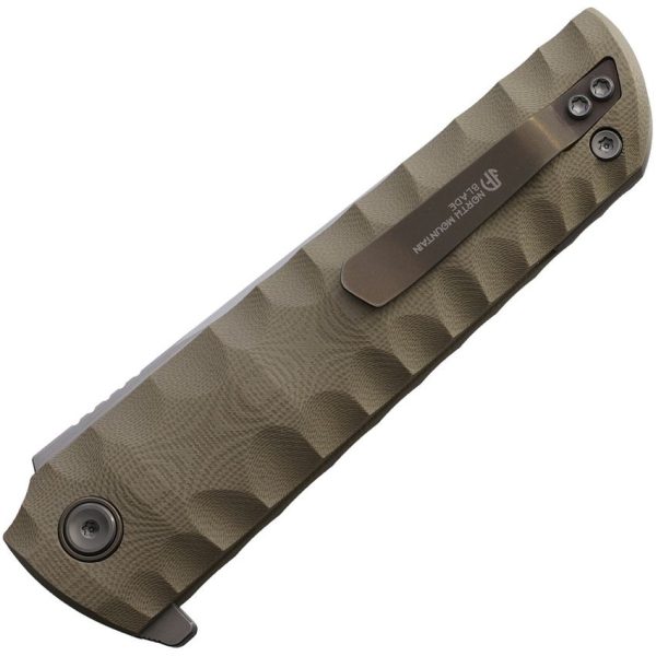 North Mountain Blade Kick Stop Chop Linerlock Folding Knife Khaki