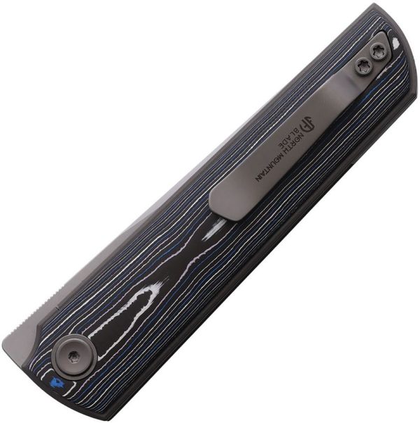North Mountain Blade Chop 4 Linerlock Blue Purple CF