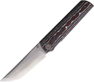 North Mountain Blade Chop 4 Linerlock Red White CF