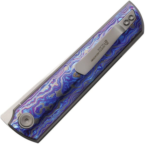 North Mountain Blade Chop 4 Linerlock Timascus