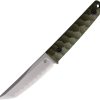 North Mountain Blade Chop Mini Fixed Blade Green Tanto 3.38"