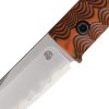 North Mountain Blade Chop Mini Fixed Blade Tanto Orange G10