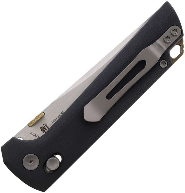 North Mountain Blade Chop Crossbar Lock Black Folding Knife