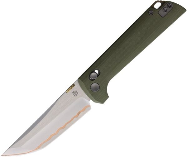 North Mountain Blade Chop 2 Folding Knife OD Green G10 3.5" Tanto