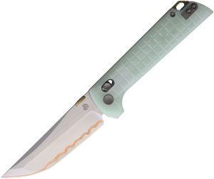 North Mountain Blade Chop 2 Crossbar Lock Jade Folding Knife