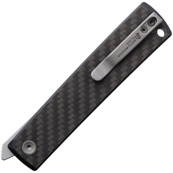 North Mountain Blade Kaiken Linerlock Folding Knife Carbon Fiber