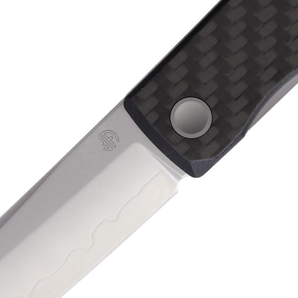 North Mountain Blade Kaiken Linerlock Folding Knife Carbon Fiber