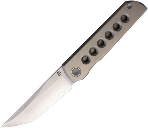 North Mountain Blade Chop Classic Framelock Folding Knife Titanium