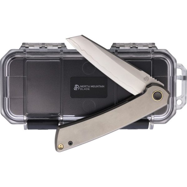 North Mountain Blade Echo Framelock Smooth Ti Folding Knife