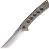 North Mountain Blade Zero Framelock - Gray Titanium Holes