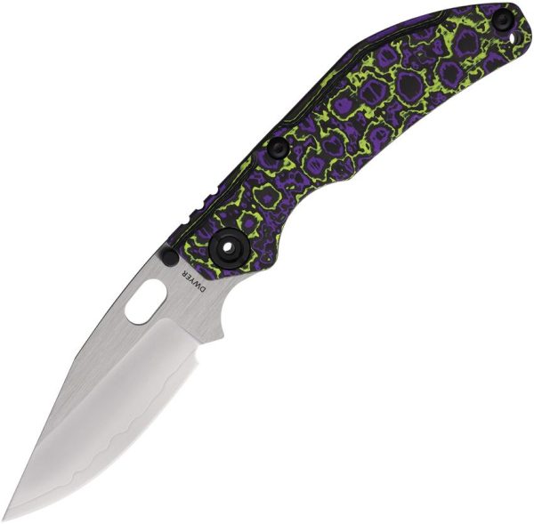 NMB2521PRGR.jpg North Mountain Blade BBNM Framelock Folding Knife Purple Ceramic CF