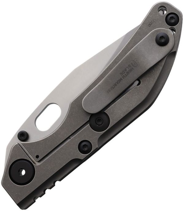 North Mountain Blade BBNM Framelock - Stonewash Titanium