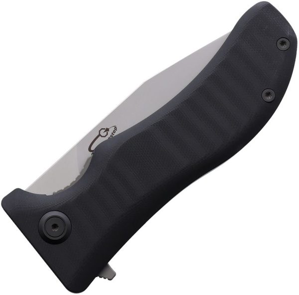 North Mountain Blade Lucky Dog Linerlock Folding Knife 4" Black G10