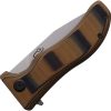 North Mountain Blade Lucky Dog Linerlock Folding Knife Tan G10