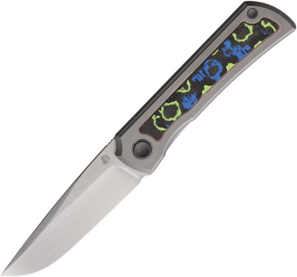 North Mountain Blade Sun Framelock Ti Glow CF Folding Knife M390