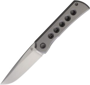 North Mountain Blade Sun Framelock Ti Hole M390 Folding Knife