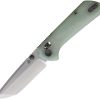 North Mountain Blade Chop Crossbar Lock Jade Folding Knife