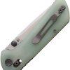 North Mountain Blade Chop Crossbar Lock Jade Folding Knife
