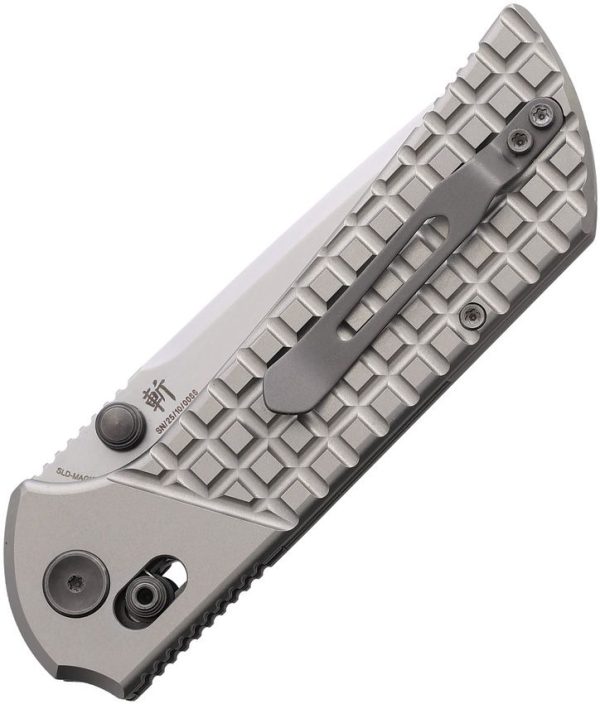 North Mountain Blade Crossbar Lock Titanium Folding Knife Tanto