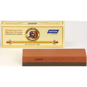 Norton India Alundum 6 inch Benchstone - Coarse Fine