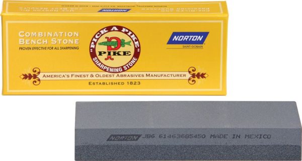 NTJB6.jpg Norton Pike Crystolon 6 inch Benchstone - Fine Coarse