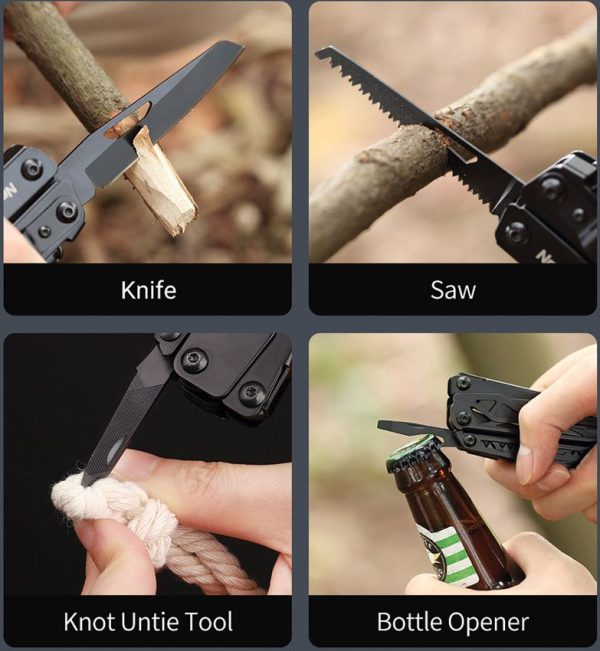 NexTool Black Knight Multi Tool - Aluminum Handles