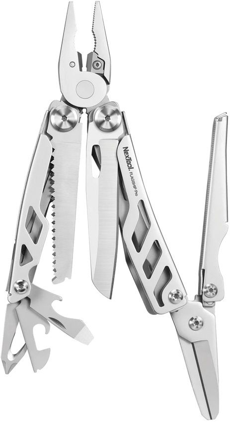 NexTool Flagship Pro Multitool - 4.25in Gray