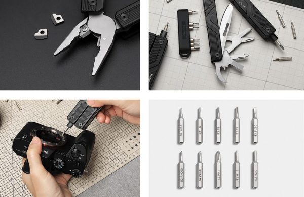 NexTool Gemini Electric Multi Tool Black Stainless 7-in-1