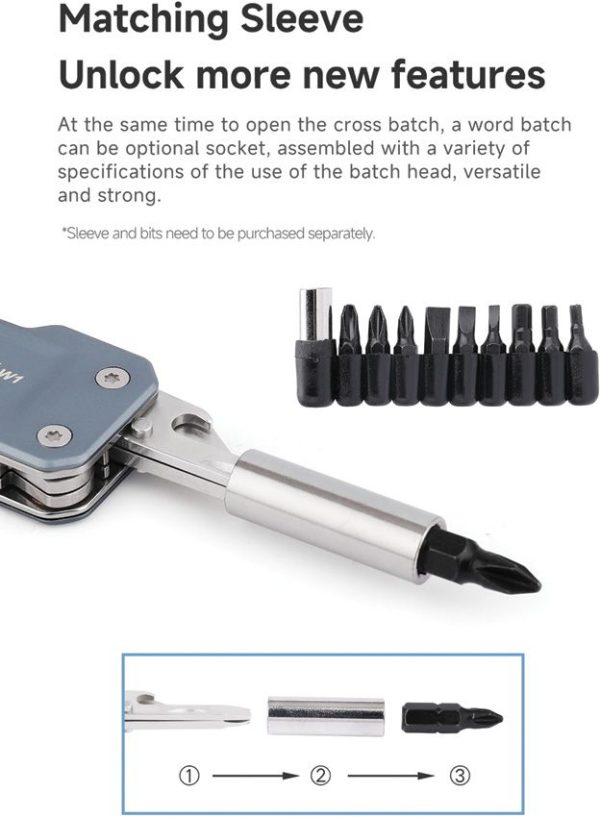 NexTool W1 Adjustable Wrench - Multi Tool Blue