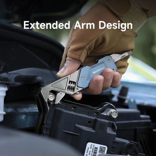 NexTool W1 Adjustable Wrench - Multi Tool Blue