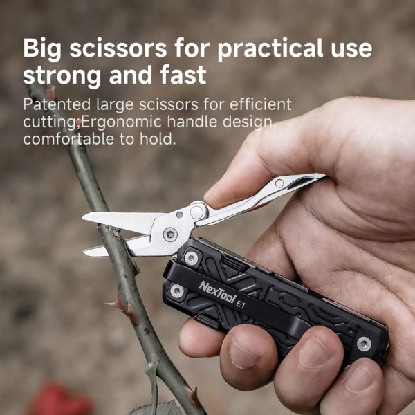 NexTool E1 Pocket Tool - Compact Black Aluminum