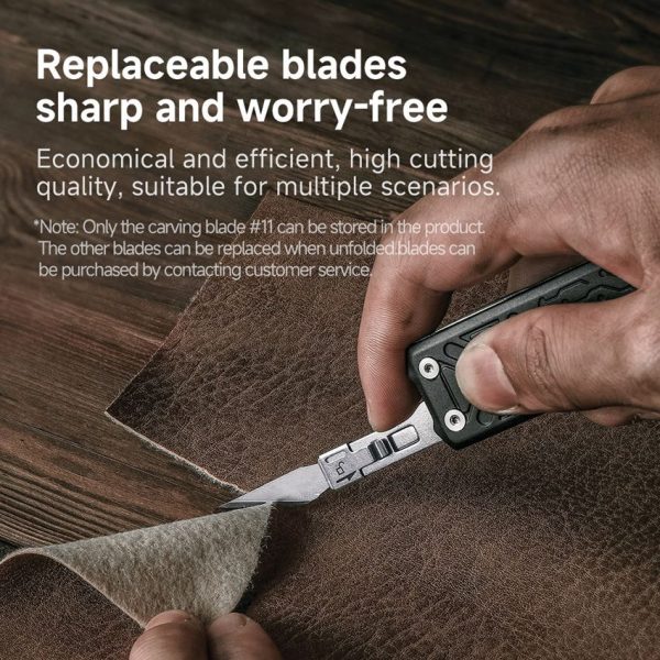 NexTool E1 Pocket Tool - Compact Black Aluminum