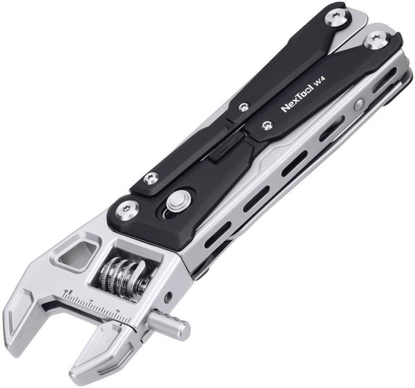 NexTool Adjustable Wrench Multi Tool 5-in-1 Black Stainless