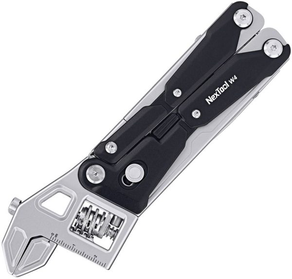 NexTool Adjustable Wrench Multi Tool 5-in-1 Black Stainless