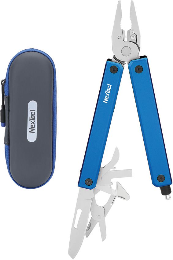 NexTool Gemini Multi Tool Blue Aluminum 13 Tools