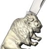 Novelty Cutlery Buffalo Folder 1" Stainless Blade Nickel Silver Handle