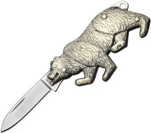 Novelty Cutlery Bear Folder Nickel Silver Handle