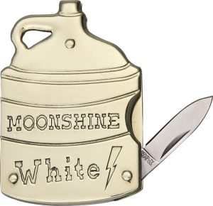 Novelty Cutlery Moonshine Jug Folder Nickel Silver