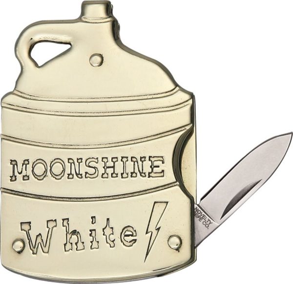 Novelty Cutlery Moonshine Jug Folder Nickel Silver