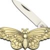 Novelty Cutlery Butterfly Folder Nickel Silver Handle
