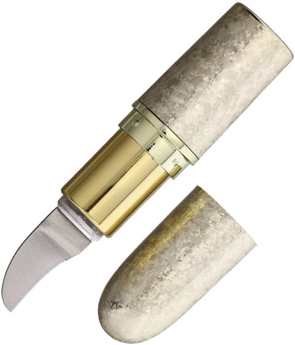 Novelty Cutlery Lipstick Knife Gold - Disguised