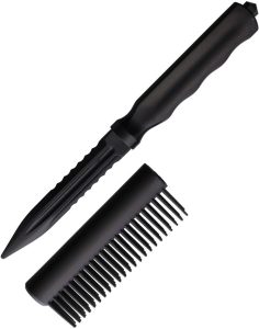 Novelty Cutlery Personal Safety Brush Knife Black