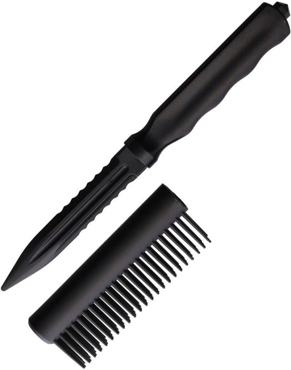 Novelty Cutlery Personal Safety Brush Knife Black