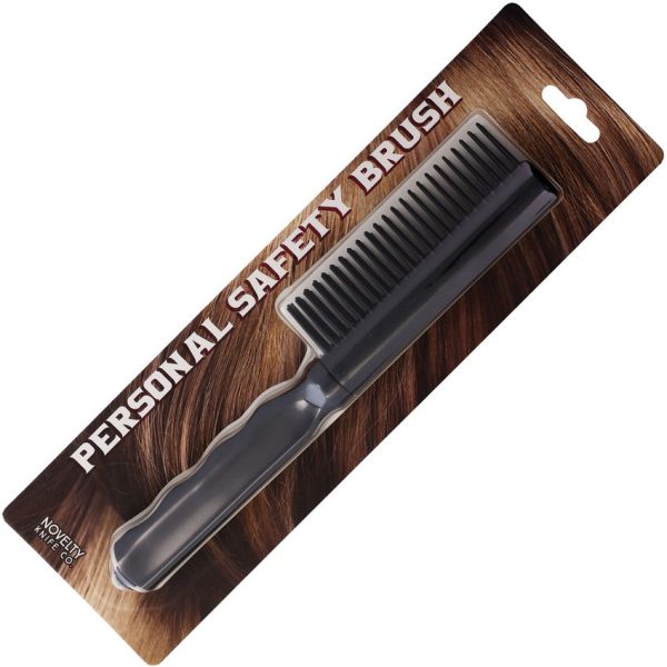 Novelty Cutlery Personal Safety Brush Knife Black