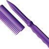 Novelty Cutlery Personal Safety Brush Knife Purple