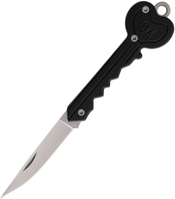Novelty Cutlery Key Knife Black Stainless